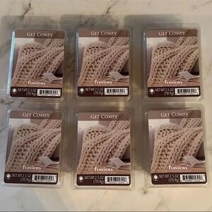 Fusion GET COMFY 2.5oz Scented Wax Melts Lot of 6 NEW
